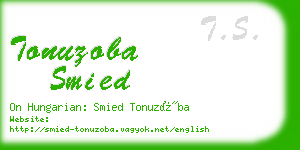tonuzoba smied business card